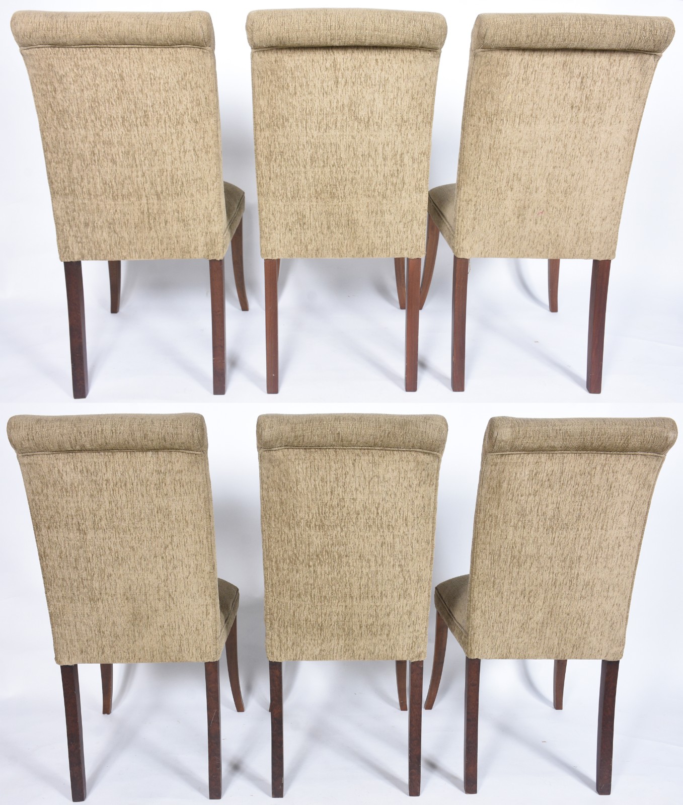Conjunto com seis cadeiras estofadas para sala de jantar. - foto 3 de 7