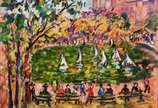 Sérgio Telles (1936-2022), Central Park - Nova ... - Óleo sobre tela - datado 2009.