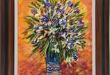 Sérgio Telles (1936-2022), Vaso de Flores - Óleo sobre tela.