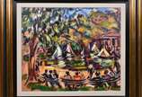 Sérgio Telles (1936-2022), Central Park, Nova York - Óleo sobre tela - datado 1991.