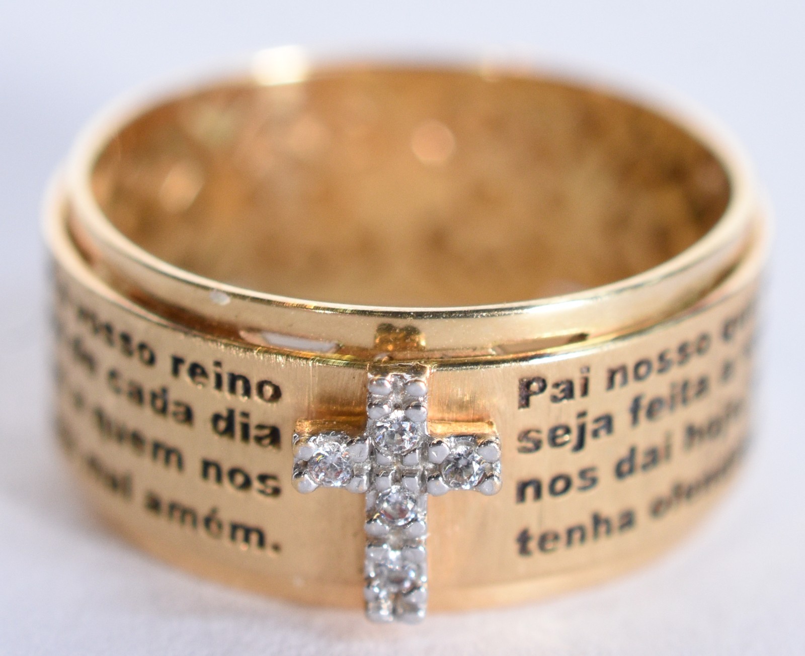 Anel de ouro 18 k, contraste 750, aro 12 (Por motivos de segurança a... - foto 2 de 6