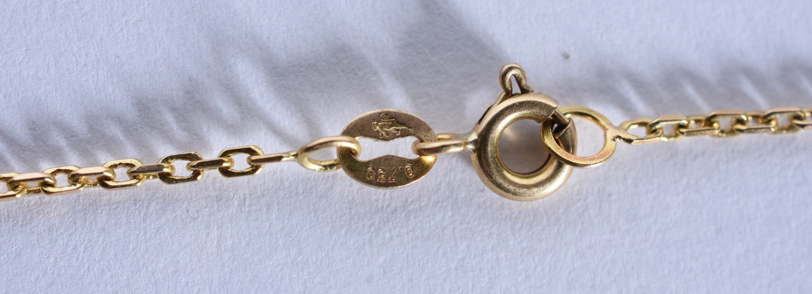 Cordão unissex de ouro 18 k, contraste 750 com pendente de crucifixo... - foto 4 de 6