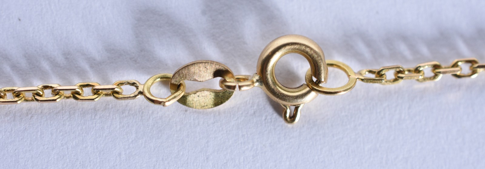 Cordão unissex de ouro 18 k, contraste 750 com pendente de crucifixo... - foto 5 de 6