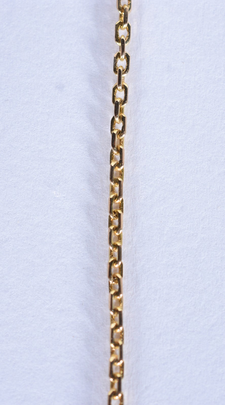 Cordão unissex de ouro 18 k, contraste 750 com pendente de crucifixo... - foto 6 de 6