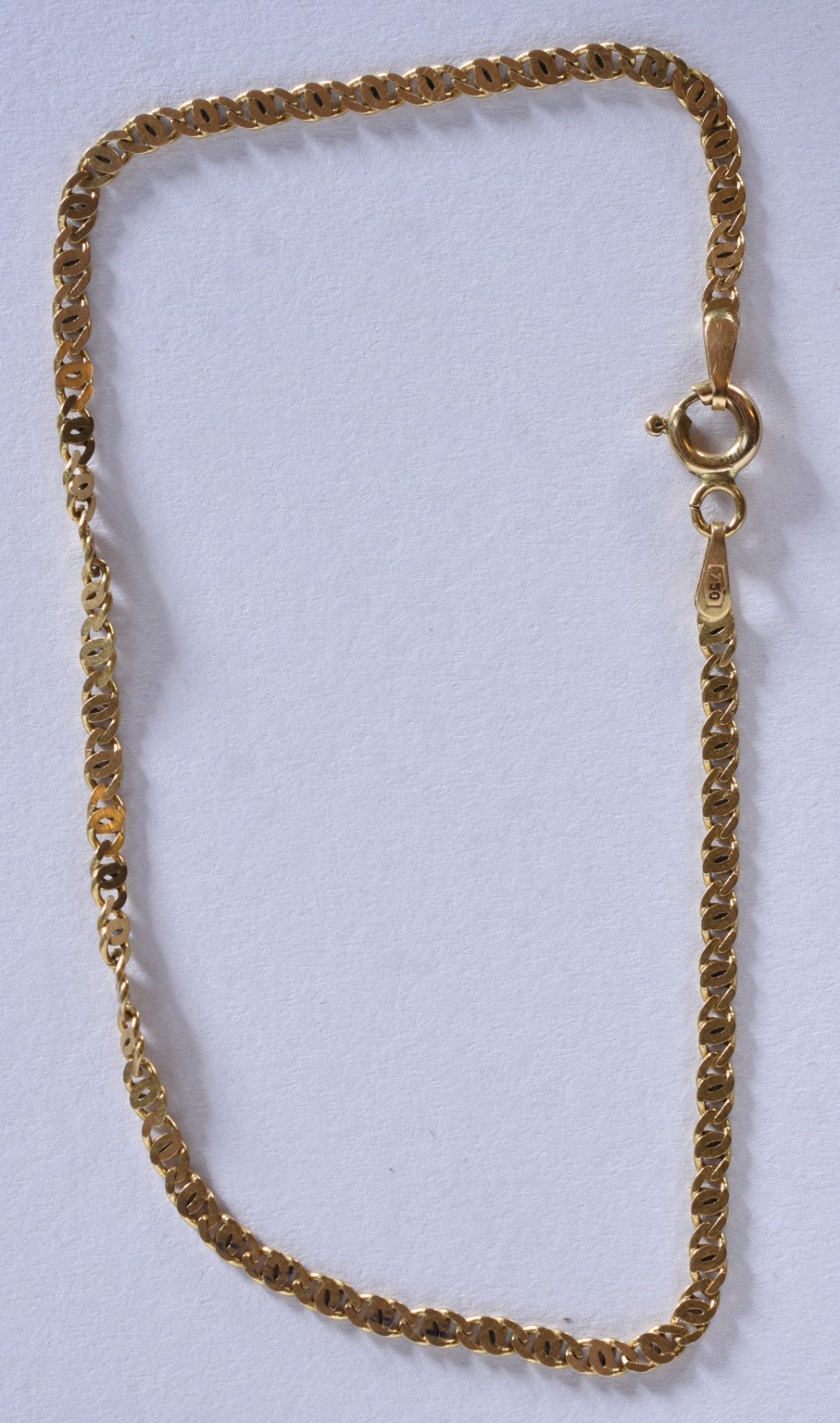 Pulseira de ouro batido de ouro 18 k, contraste 750 (Por motivos de... - foto 1 de 4