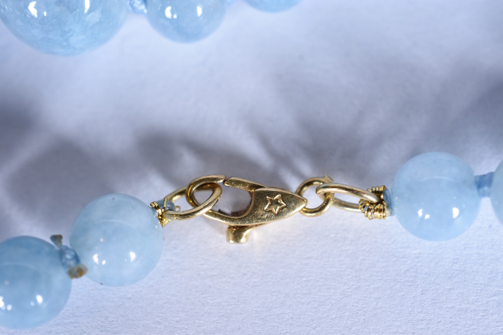 Pulseira com fecho mosquetão e argolas de ouro 18 k, contraste 750... - foto 7 de 7