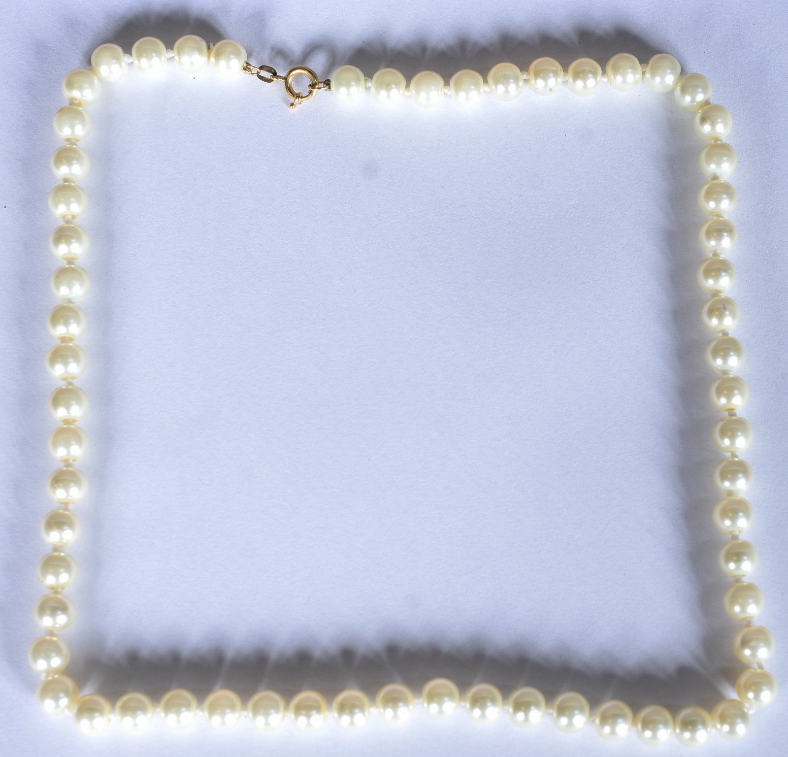 Colar com fecho e argolas em ouro 18 k contraste 750 com perolas... - foto 1 de 4