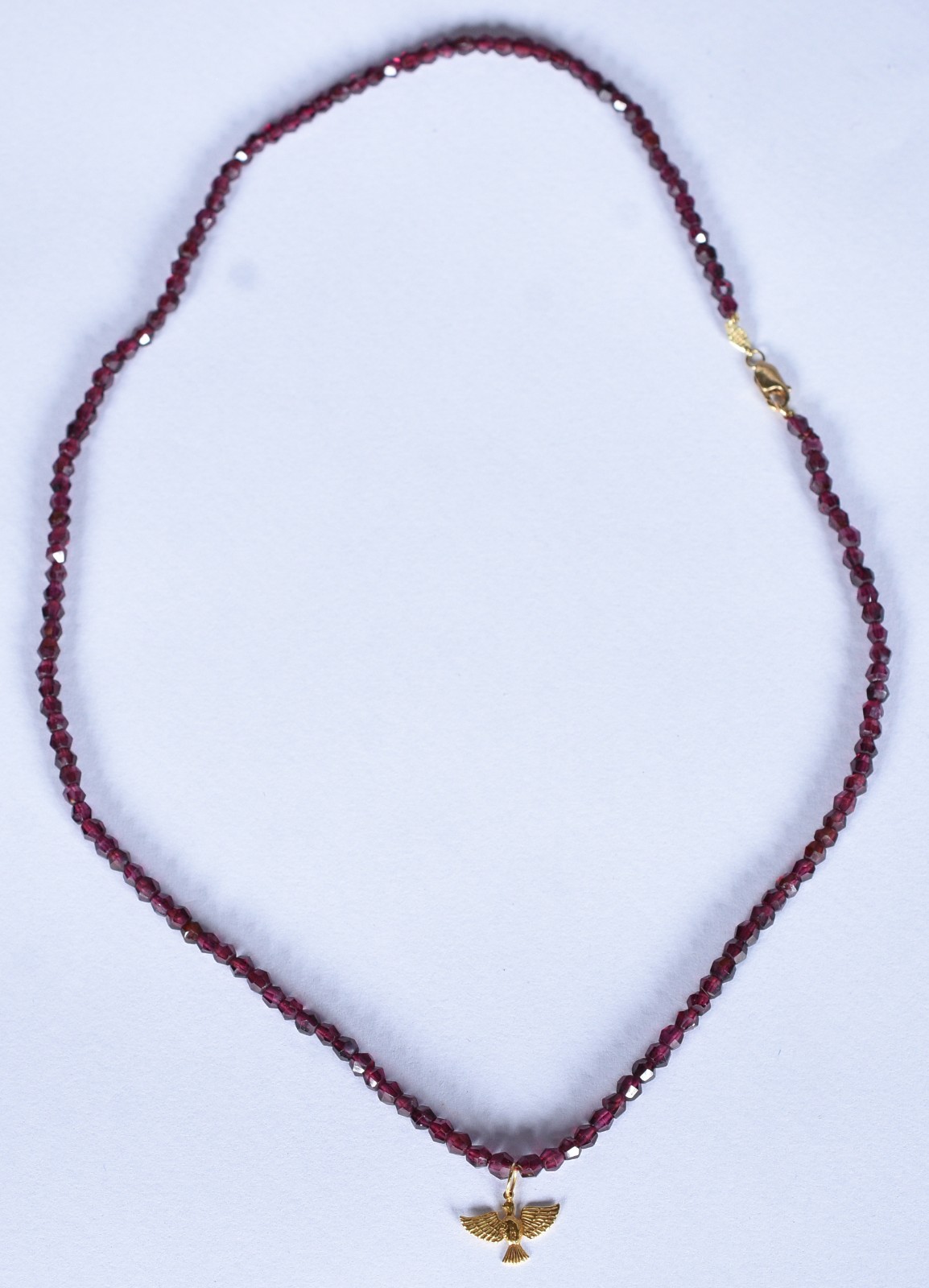 Colar com fecho de ouro 18 k, contraste 750 com 141 pedrinhas... - foto 3 de 7