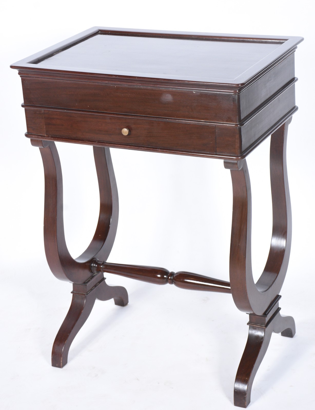 Mesa de toucador de madeira nobre, gavetinhas e escaninhos internos... - foto 2 de 5