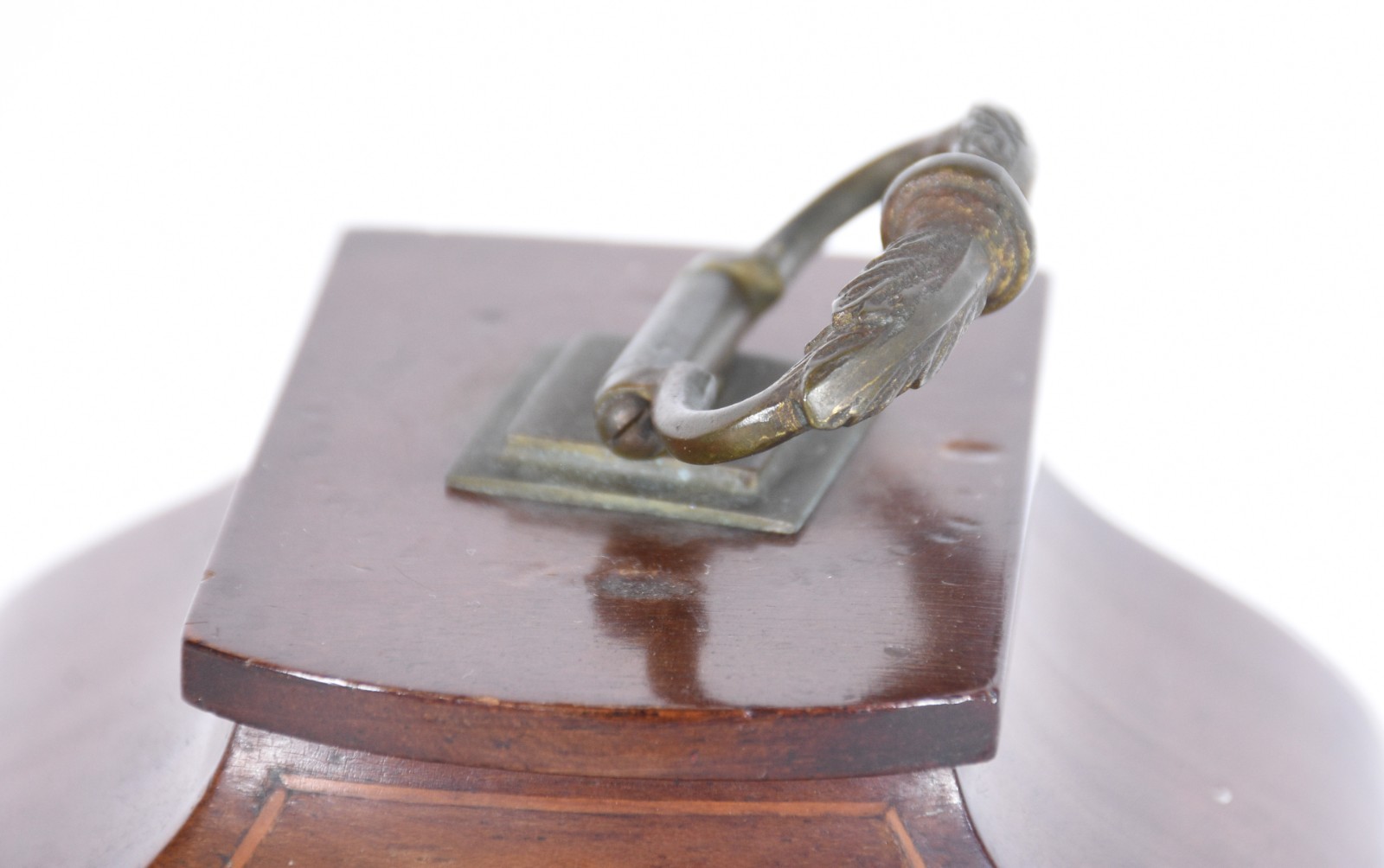 Relógio de mesa inglês KENT com caixa de madeira (Faltando "fio" para... - foto 10 de 10