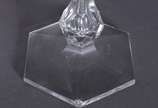 Baccarat (1764),  - Oito cálices para licor de cristal frances lapidado, bases sextavadas. (Mínimos bicados).
