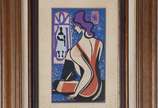 Di Cavalcanti (1897-1976), Mulher Na Janela - Gravura - tiragem 54/75, datado 1963.