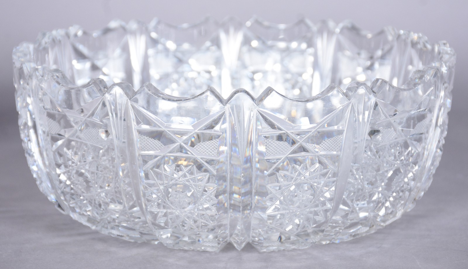 Conjunto de saladeira com 5 bowls de cristal lapidado. Mínimos... - foto 4 de 7