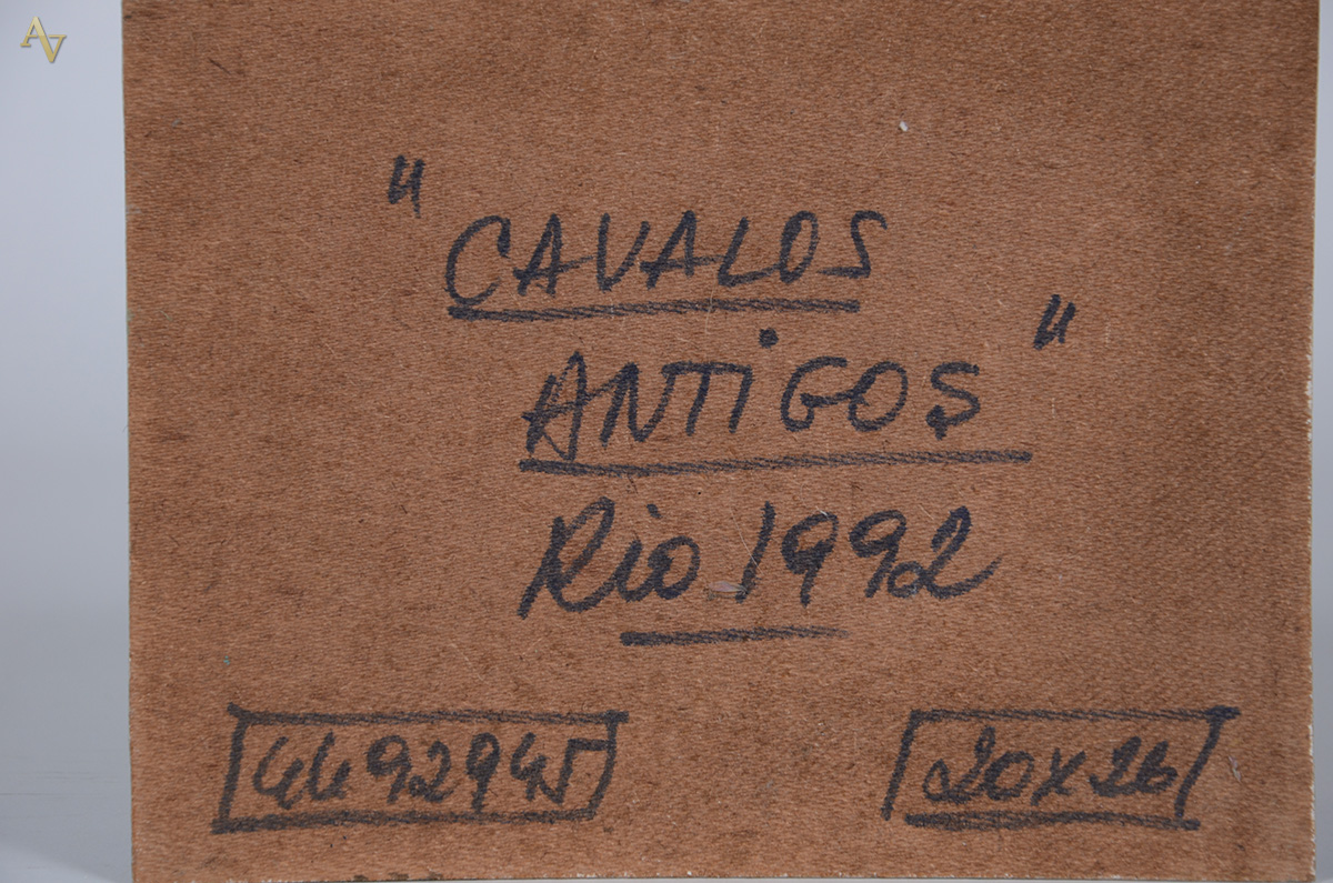 MARTINOLLI (1938) - "Cavalos antigos" - ose - 20 x 26... - foto 4 de 4