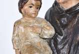 Santo Antonio com menino - Imagem portuguesa de... - Santo Antonio com menino - Imagem portuguesa de madeira policromada, séc.XIX