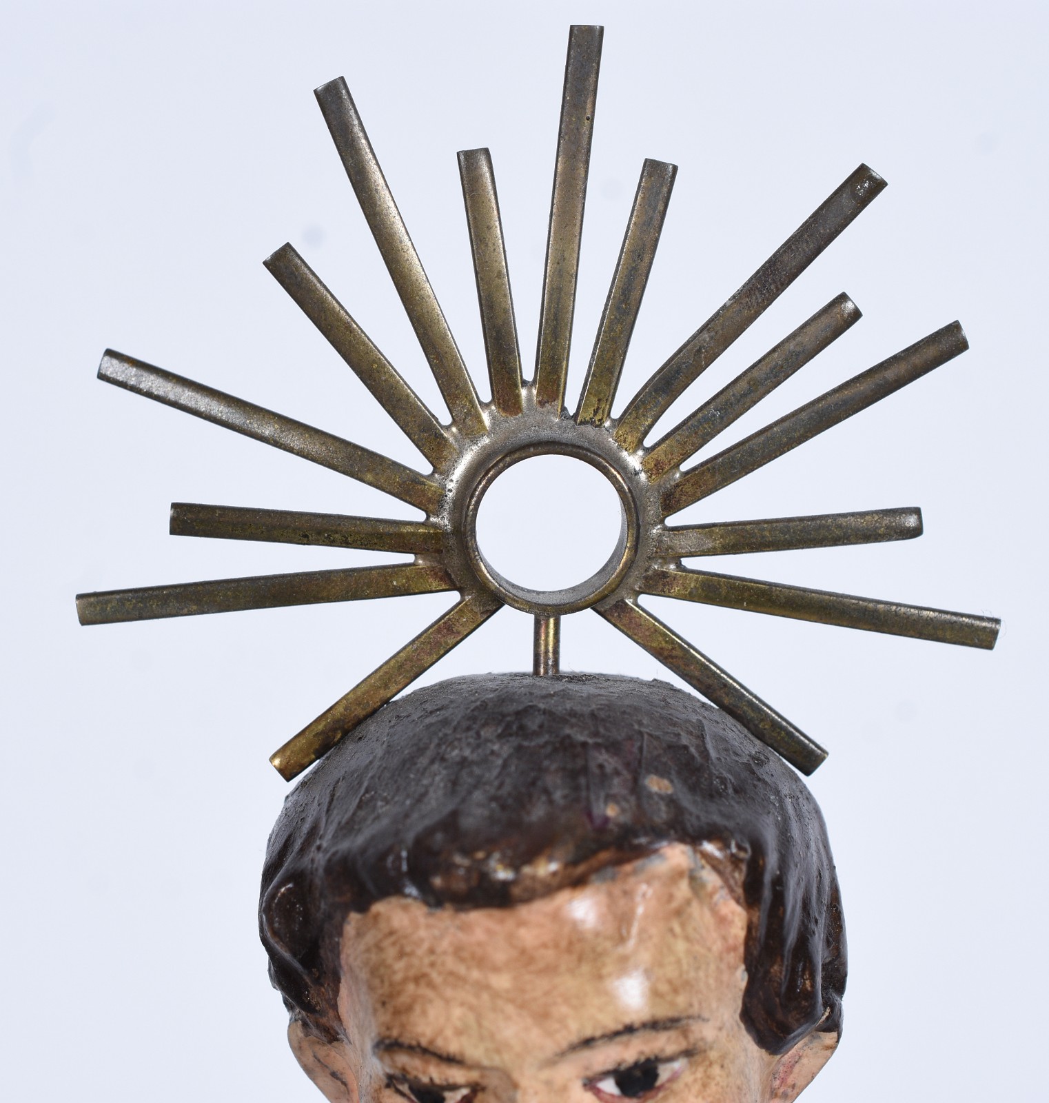 Santo Antonio com menino - Imagem portuguesa de madeira policromada... - foto 6 de 9