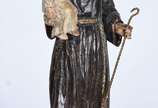 Santo Antonio com menino - Imagem portuguesa de... - Santo Antonio com menino - Imagem portuguesa de madeira policromada, séc.XIX