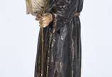 Santo Antonio com menino - Imagem portuguesa de... - Santo Antonio com menino - Imagem portuguesa de madeira policromada, séc.XIX