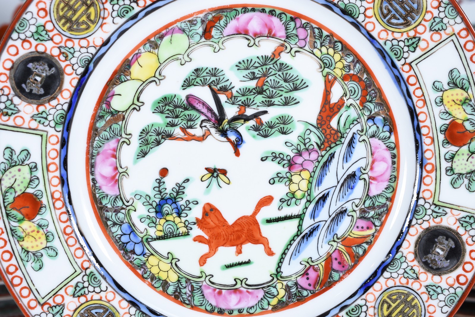 Jogo de jantar de porcelana ao gosto Mandarim composto de:12 pratos... - foto 2 de 6