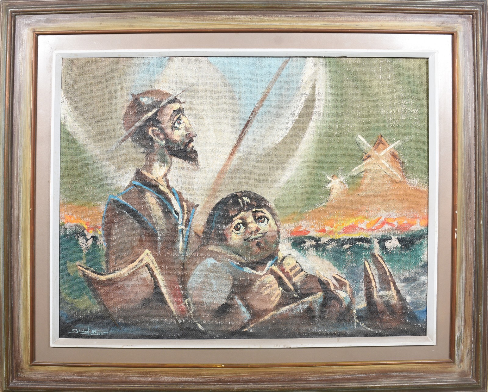 Assinatura não identificada, Dom Quixote e Sancho Pança - foto 2 de 4