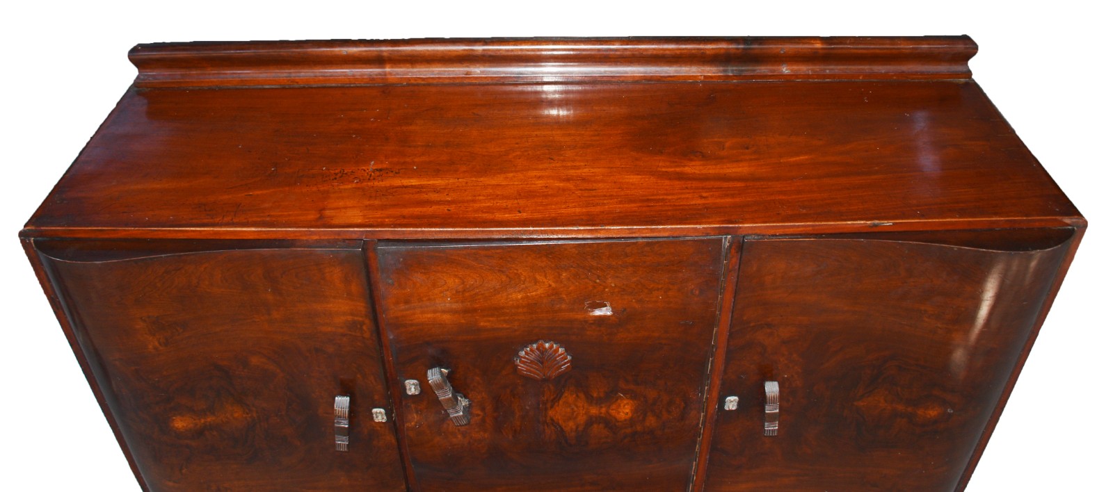 Móvel de madeira nobre Art Deco, tres portas com gavetas internas... - foto 4 de 9