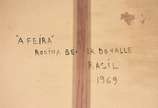 Rosina Becker do Valle (1914-2000), A Feira - Óleo sobre tela - datado 1969.