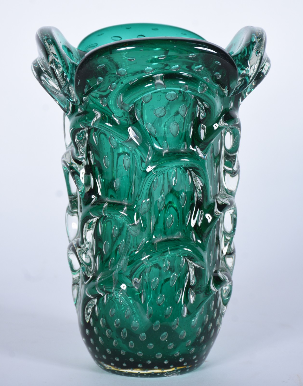 Vaso de murano na cor verde. - foto 2 de 5