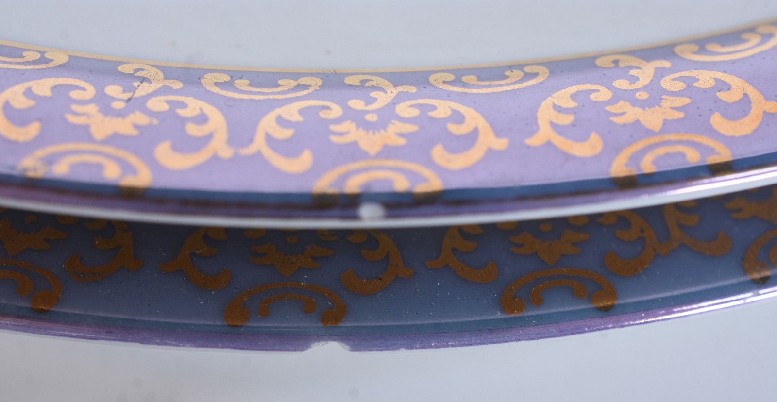 Serviço de jantar de porcelana Renner com borda azul composto de: 14... - foto 5 de 6
