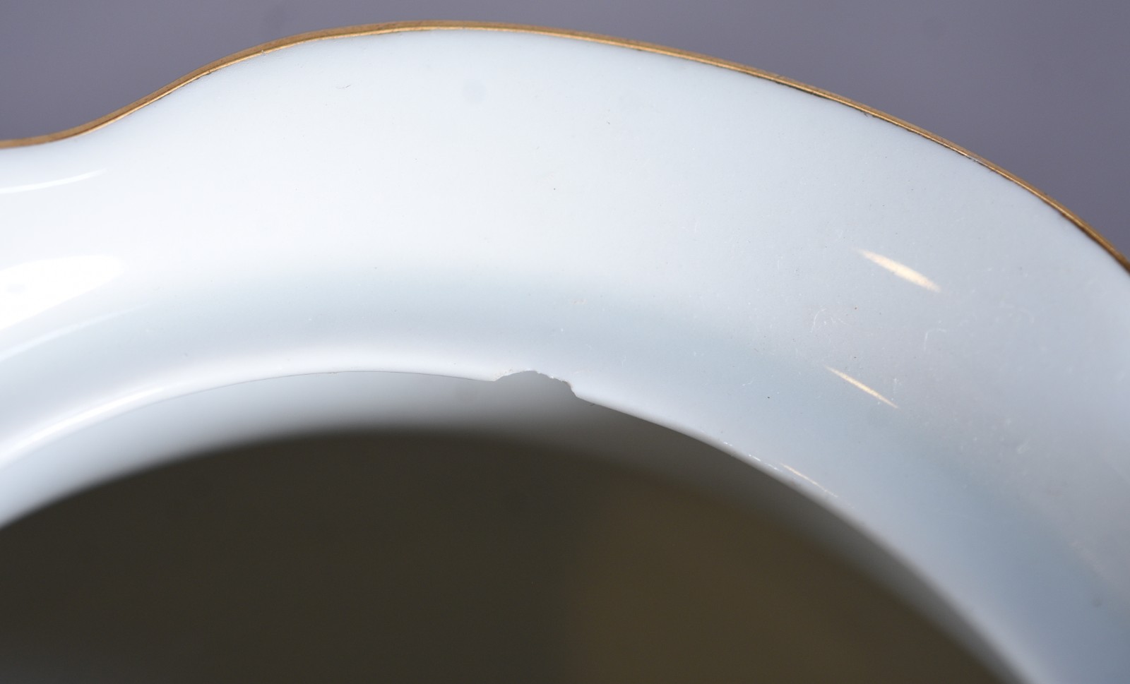 Serviço para chá e café de porcelana polonesa KPM branca com friso... - foto 10 de 10
