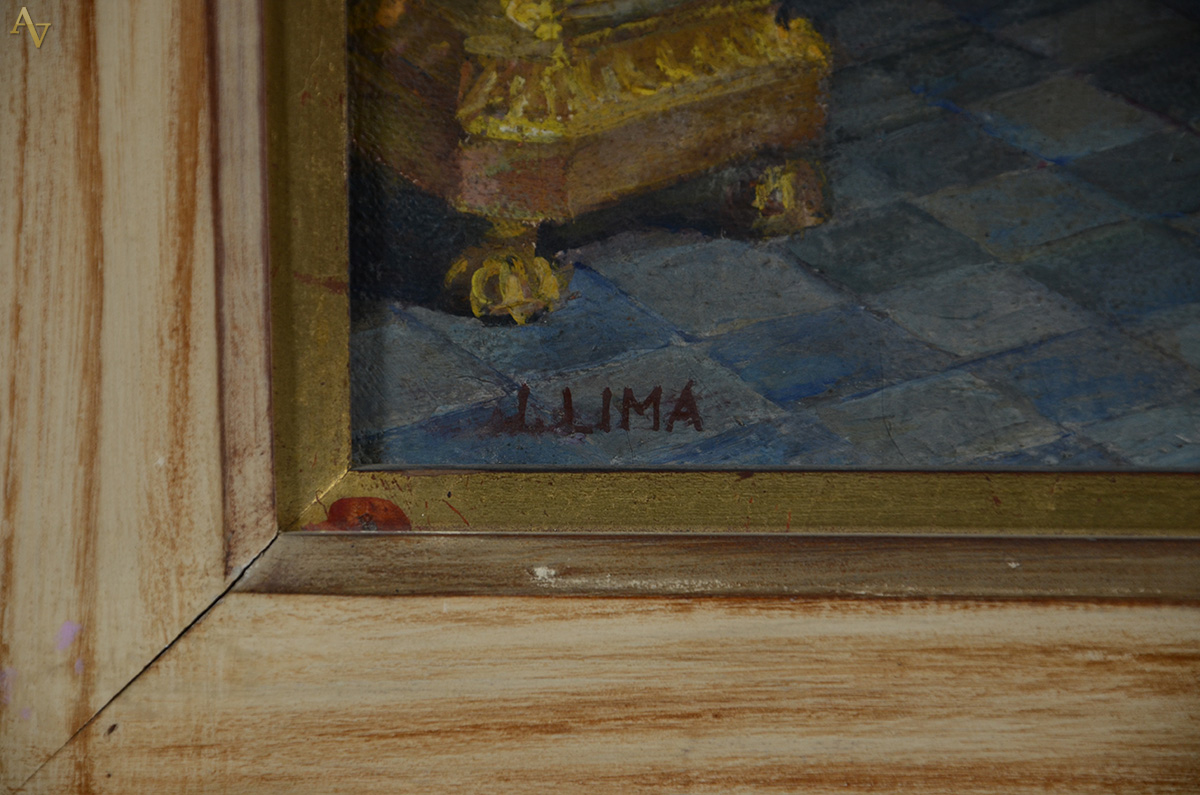 J. LIMA - Interior de igreja - ost - 50 x 60 - foto 3 de 3