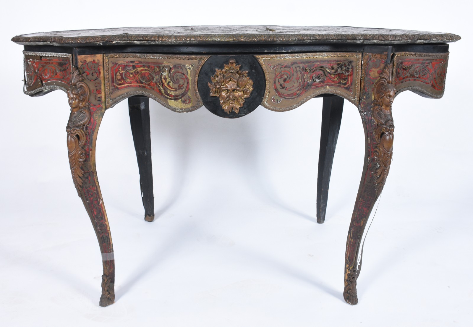 Mesa de apresentação em "boulle", revestimento com incrustações de... - foto 5 de 11