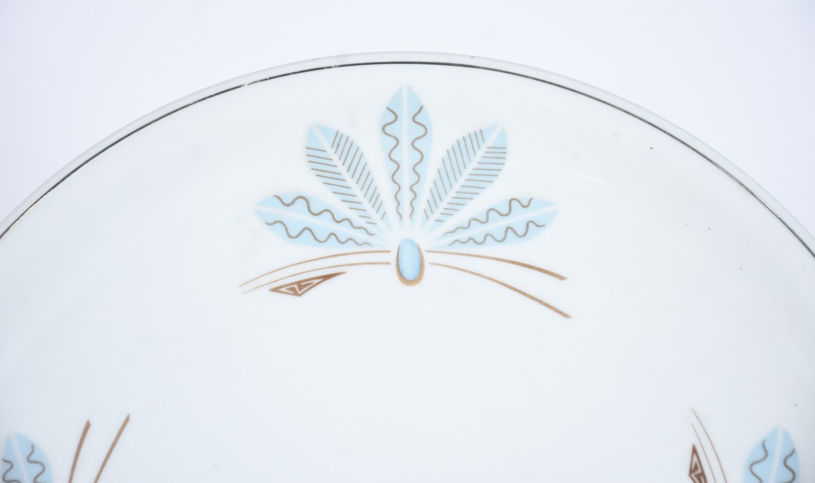 Serviço de chá de porcelana Real na cor branca decorada com flores... - foto 2 de 8