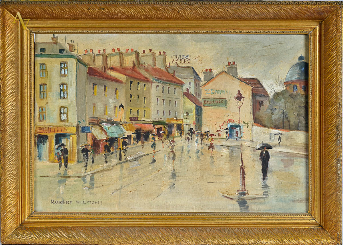 ROBERT NIEMUNS - Paisagem urbana -ost - med. 60 x 40
