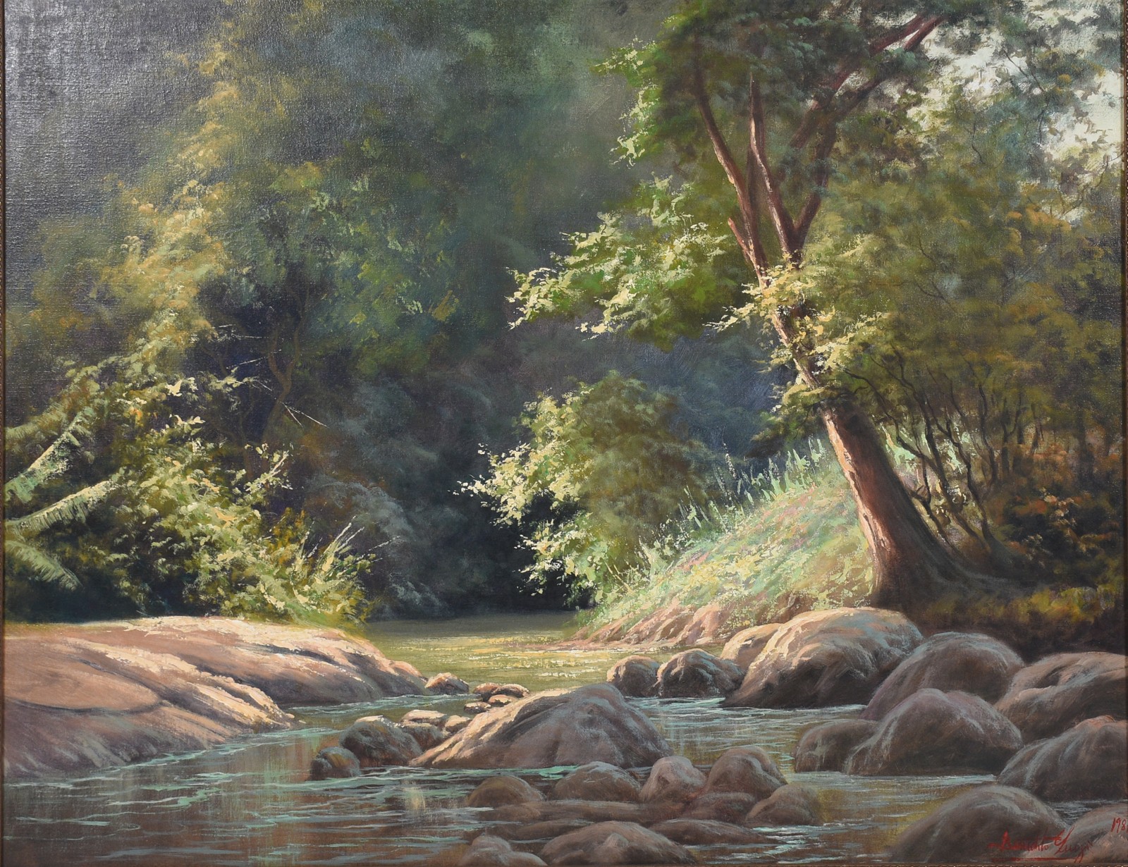 Benedito Luizi (1933-2010), Paisagem com riacho - foto 1 de 6