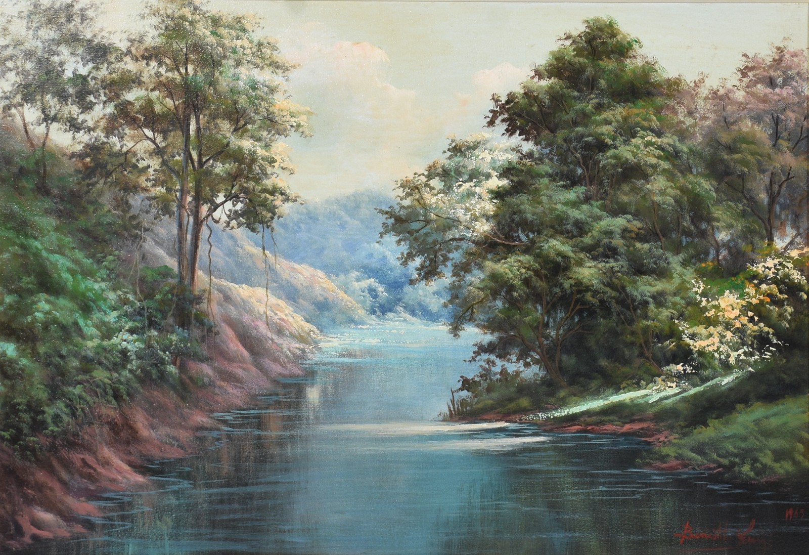 Benedito Luizi (1933-2010), Paisagem com riacho - foto 1 de 4