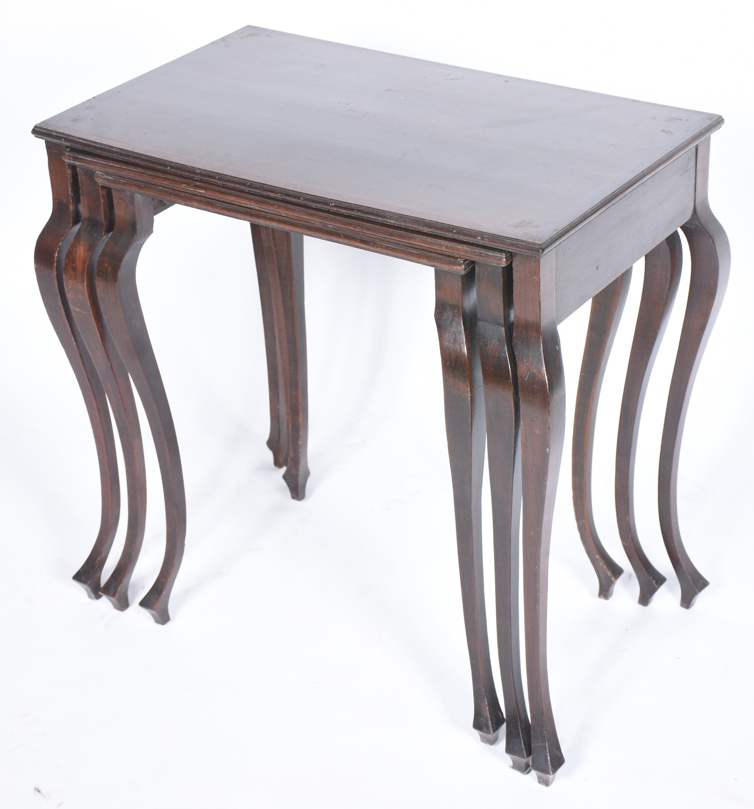 Mesa ninho de madeira nobre com 3 peças de encaixe no total. Tampo... - foto 2 de 8
