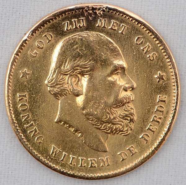 10 GUILDERS - Império da Holanda (Nederlanden) - Guilherme de Derde... - foto 1 de 2