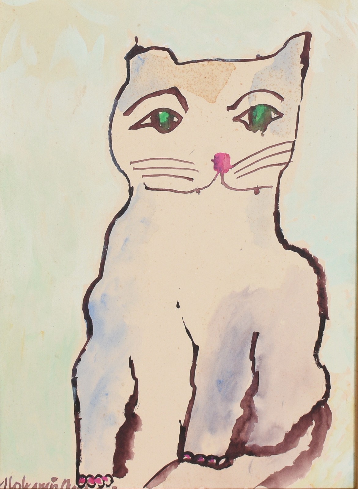Aldemir Martins (1922-2006), Gato Branco - foto 1 de 6