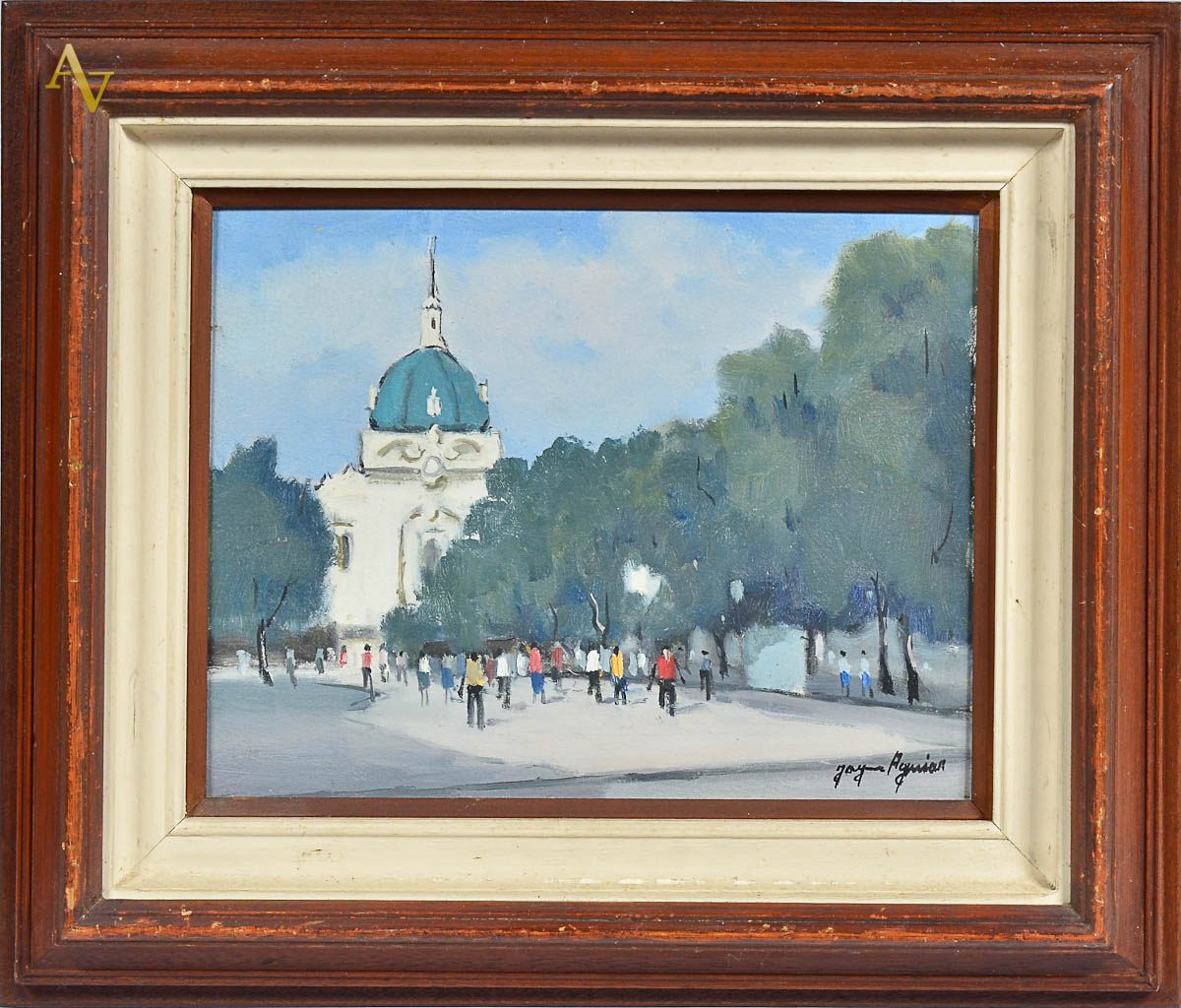 JAYME AGUIAR - Praça XV - ose - 27 x 35.