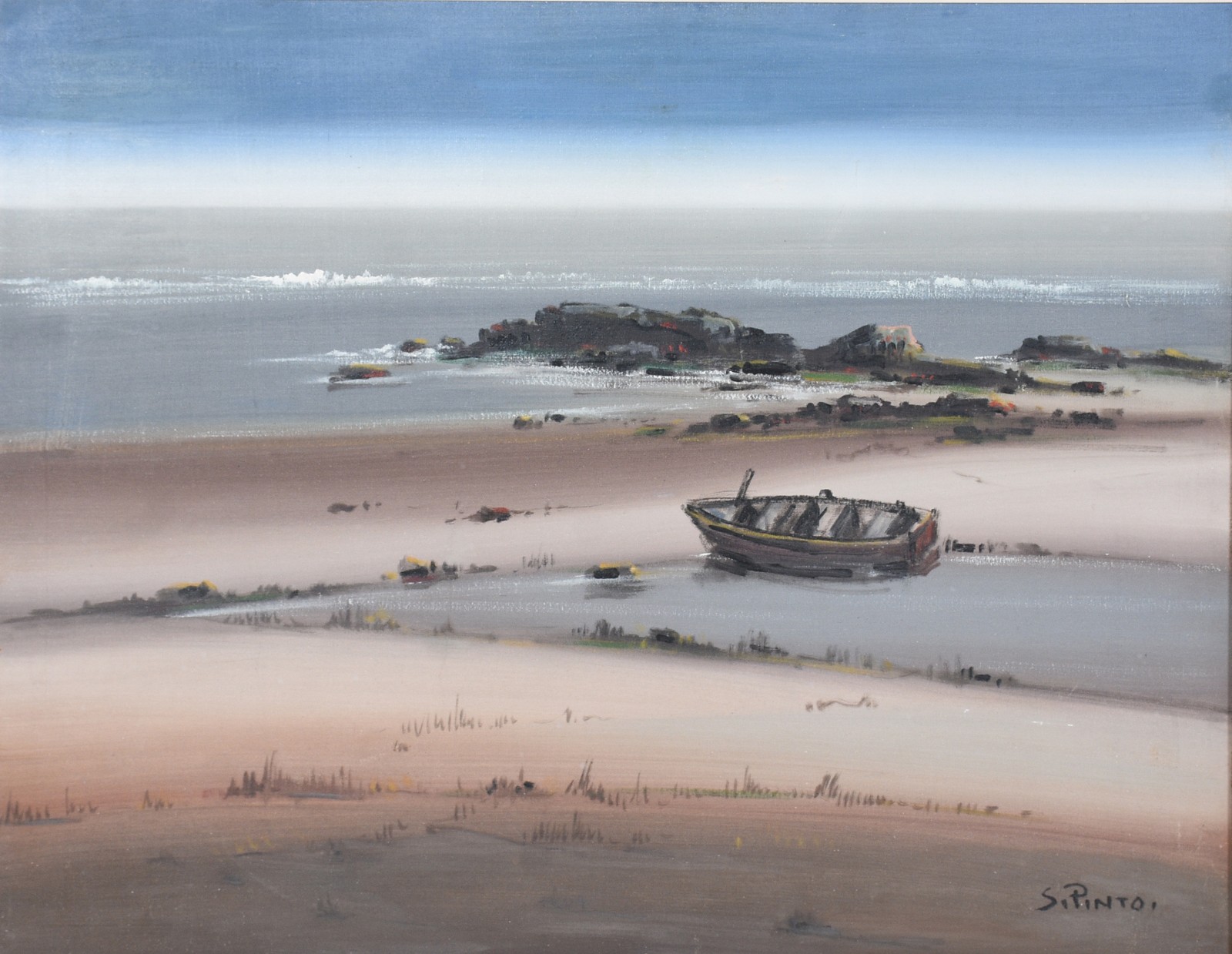 Sylvio Pinto (1918-1997), Marinha com Barco - foto 1 de 8