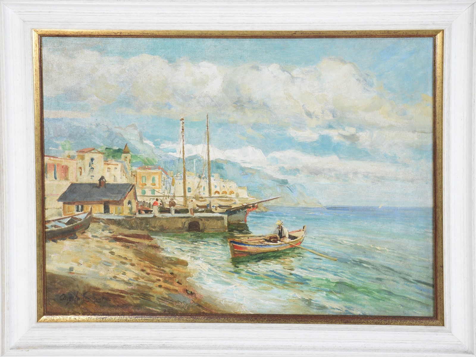 Angelo Cannone (1899-1992), Costa italiana com barcos - foto 2 de 6