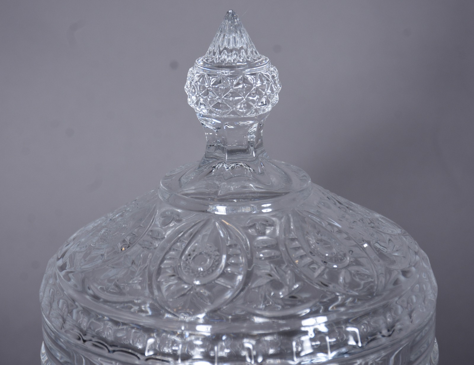 Compoteira em demi cristal de pé alto. - foto 4 de 10