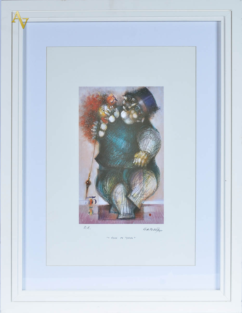 RAPOPORT - O dono do tempo - Serigrafia P.A. - dat. 2000 - 30 x 19