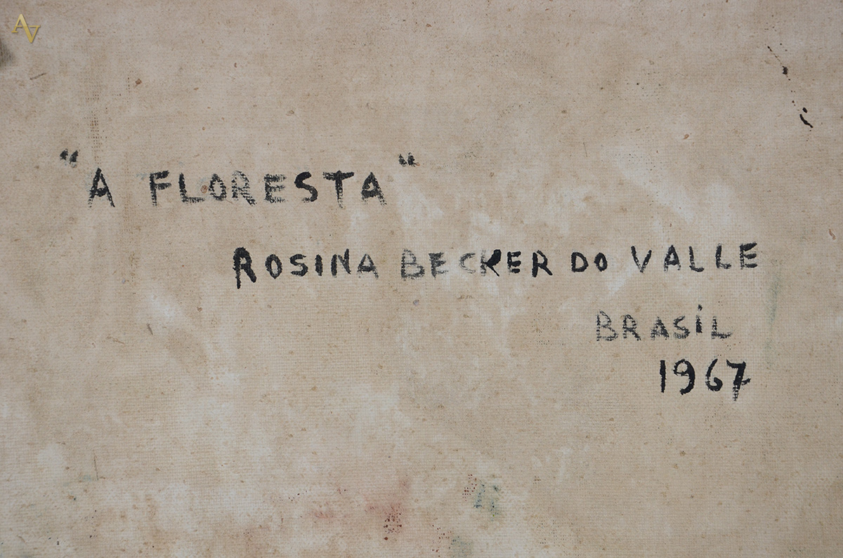 ROSINA BECKER DO VALLE (1914 - 2000) - Floresta - ost - 52 x 64 - foto 5 de 5