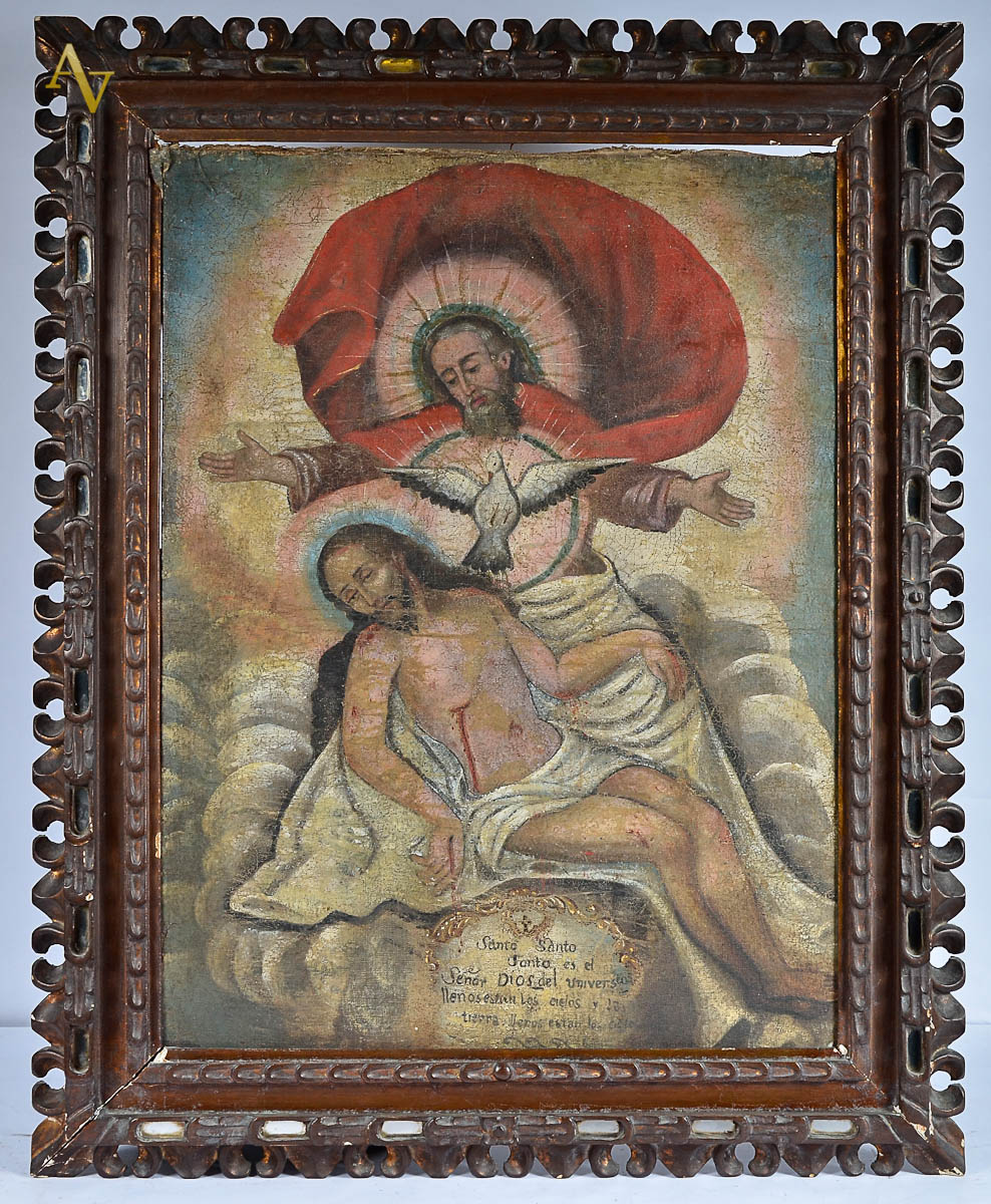 ESCOLA CUZQUENHA - Cena religiosa - ost - 80 x 61