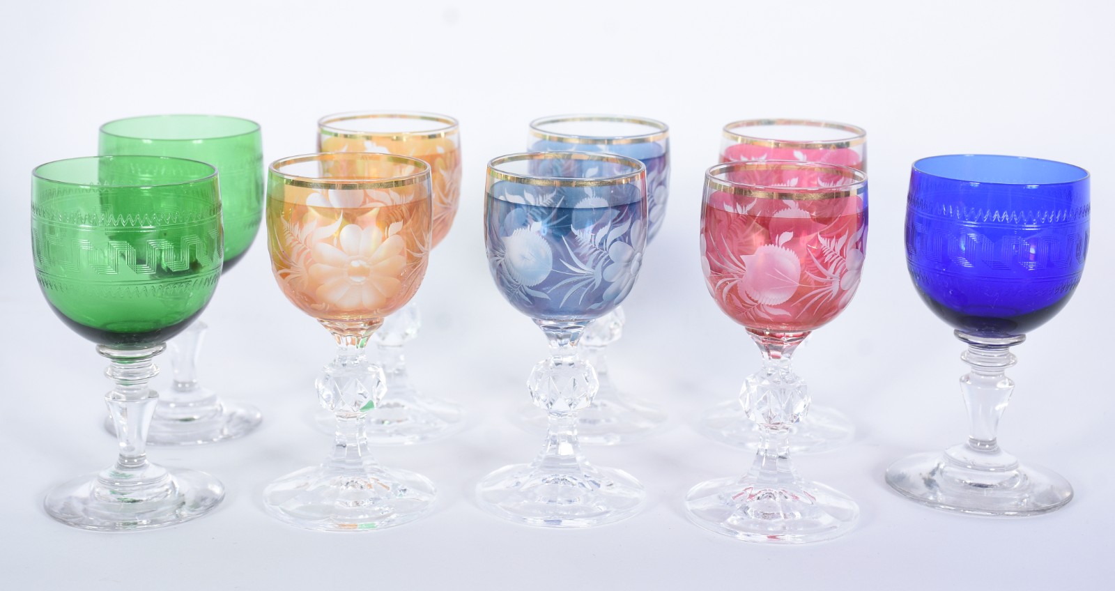 Diversas peças de cristal, sendo: garrafa lapidação tijolinho doublé... - foto 4 de 10