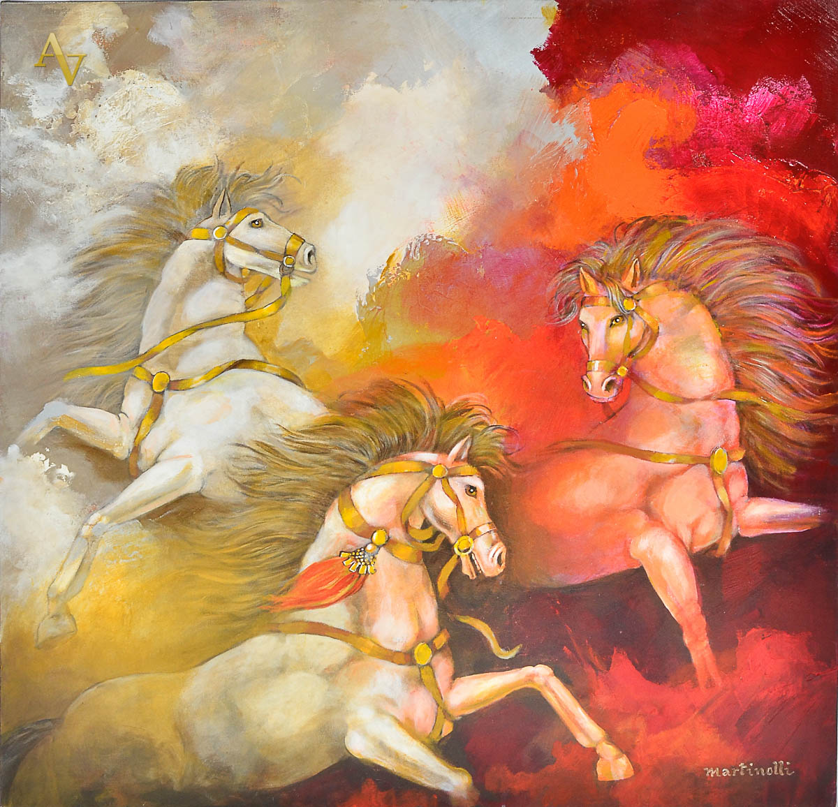MARTINOLLI - Equestre - ast - 1,00 x 1,00.