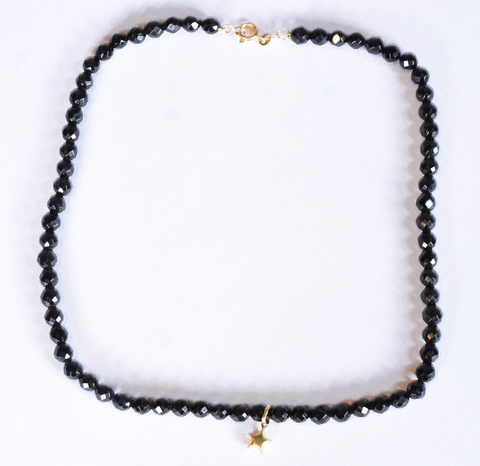 Colar com fecho, complementos e pingente de ouro 18k, contraste 750... - foto 1 de 6
