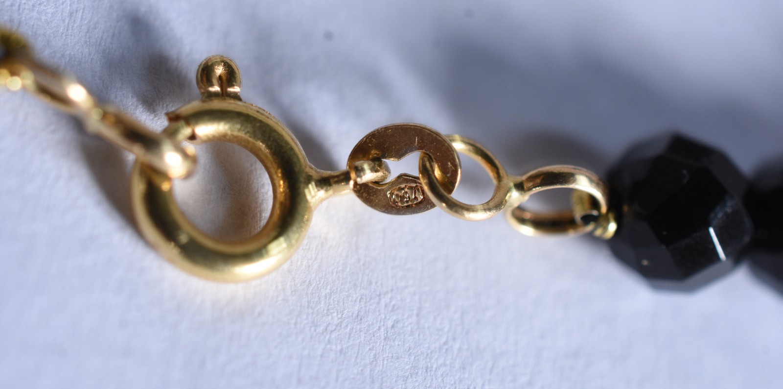 Colar com fecho, complementos e pingente de ouro 18k, contraste 750... - foto 4 de 6