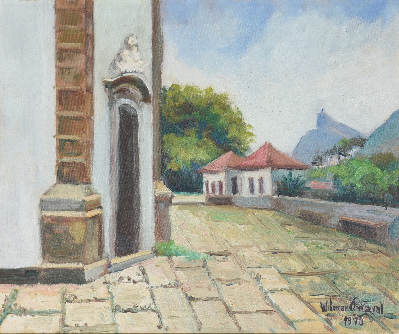 Óleo sobre tela - datado 1990. - foto 1 de 5